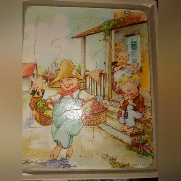 Mother Goose Interlocking Jigsaw Pictures (3) 1941 - Picture 4 of 4